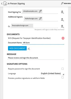 Adobe EchoSign android App screenshot 0