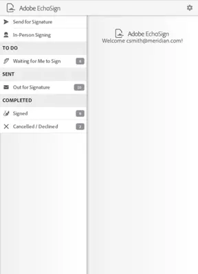 Adobe EchoSign android App screenshot 1